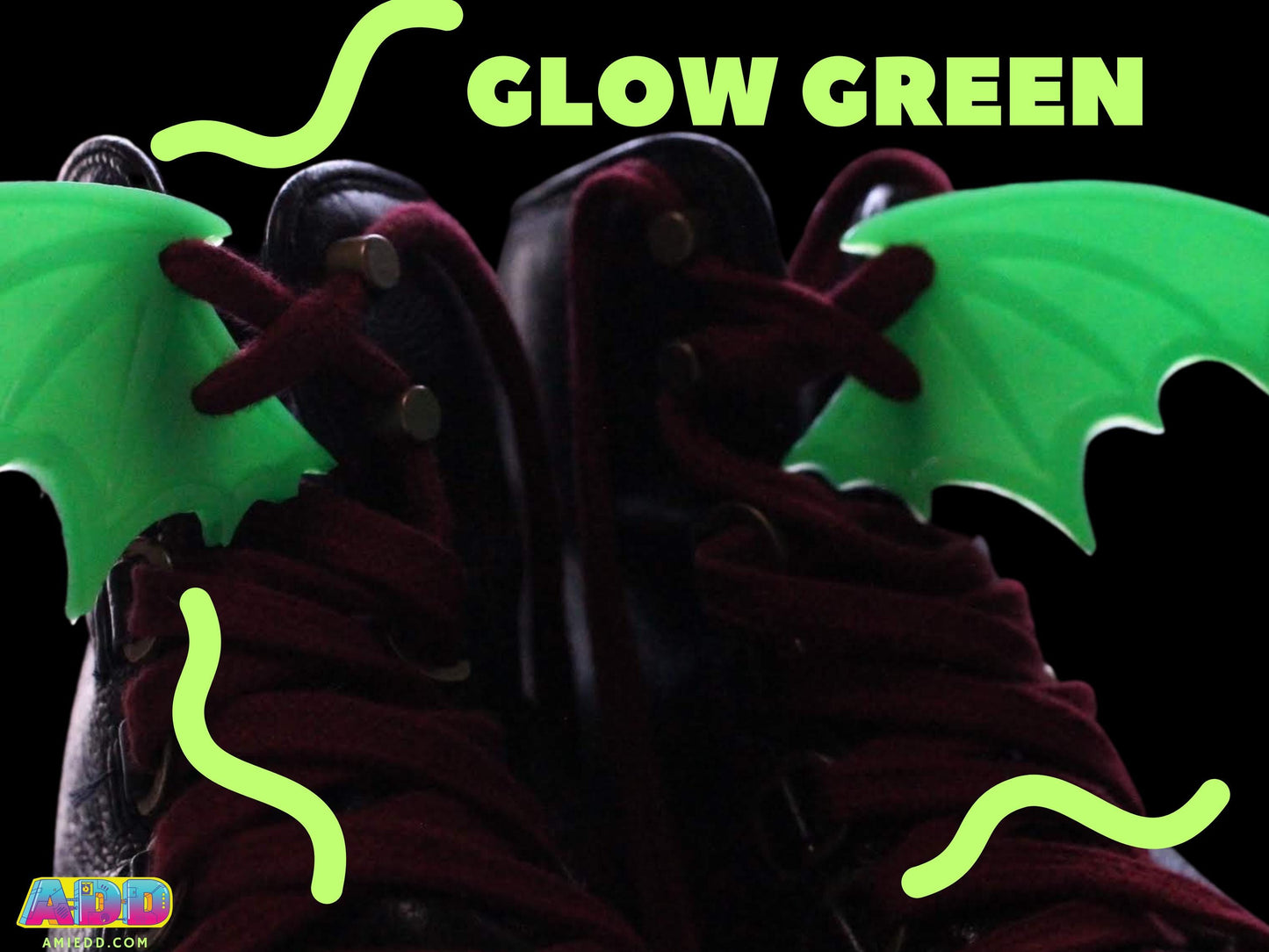 Shoe Halloween Spooky Bat Wing Accessories