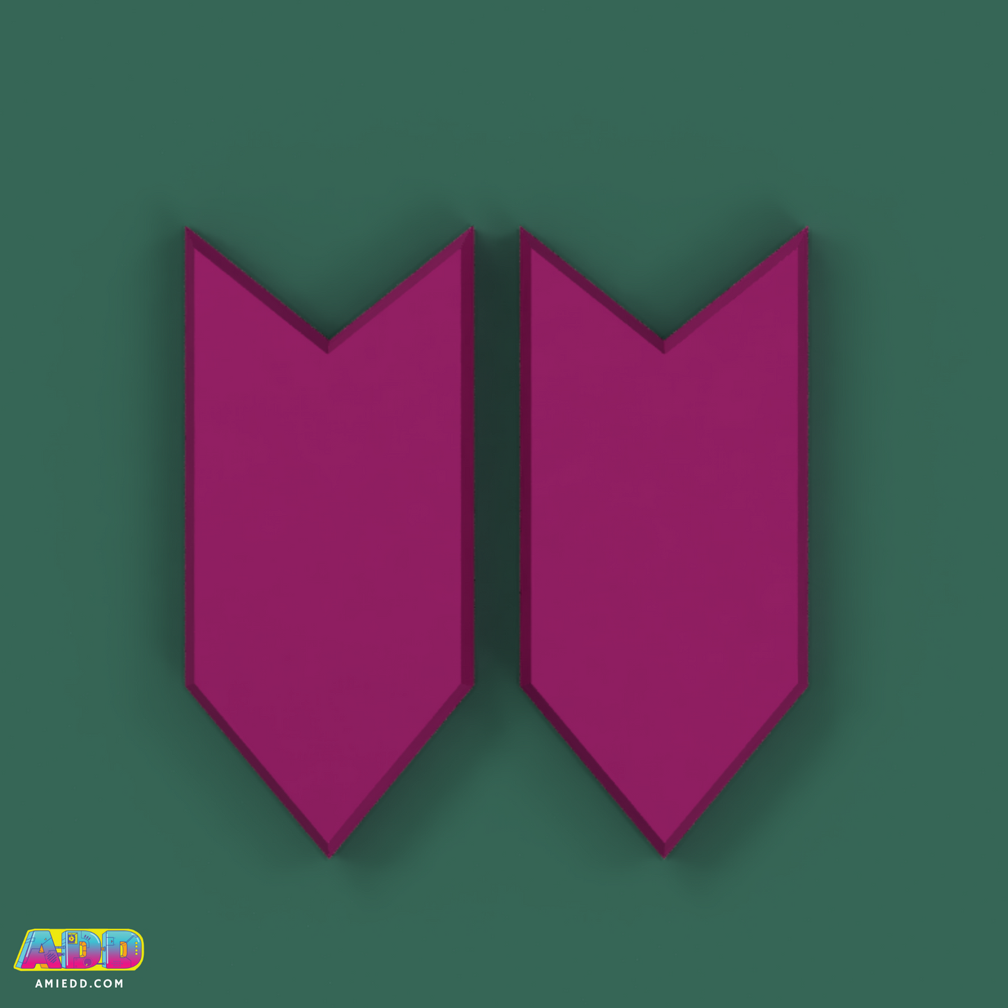 3D Model - Sailor Pluto - Earrings