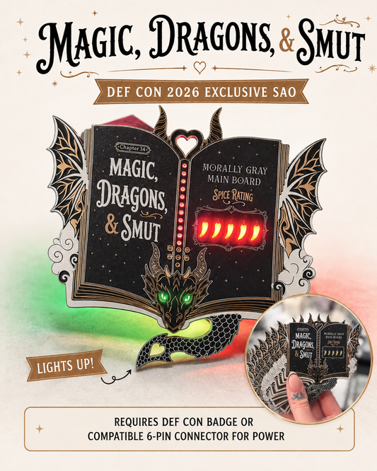Magic, Dragons & Smut – DefCon 2026 SAO | PCB Art